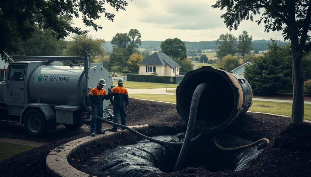Limpeza de fossas sépticas