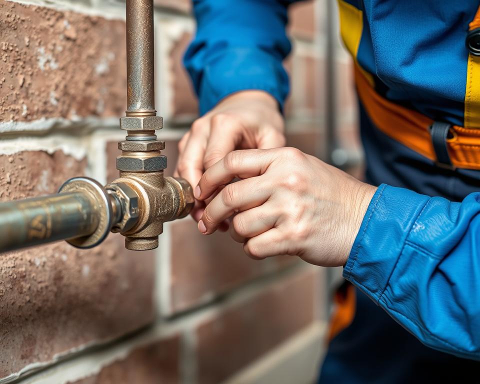 serviço de conserto de vazamento em canos